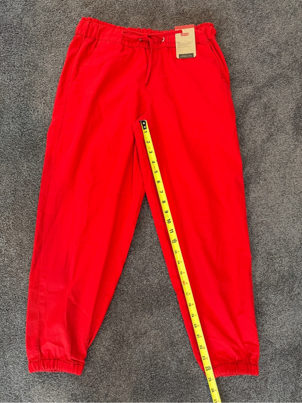 Women’s NWT Levi’s Red Elastic Waist Drawstring Joggers